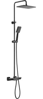 Душевая стойка BOND Cube B03-9488 с термостатом, черная