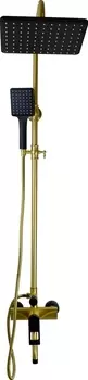 Душевая стойка Bronze de Luxe Element EL77GB золото/черный
