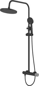 Душевая стойка Bronze de Luxe Focus 24612BG черная матовая, гранит