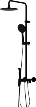 Душевая стойка Damixa Jupiter 977770300 с гигиеническим душем, черная