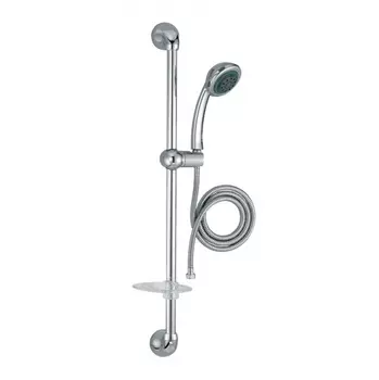 Душевой гарнитур Jacob Delafon BASIC 2 (ручной душ 3 режима, штанга 75 см, шланг 175 см) E14330-CP