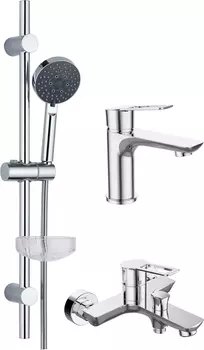 Душевой комплект Agger Brave A2331100, два смесителя + Душевой гарнитур Agger Splash