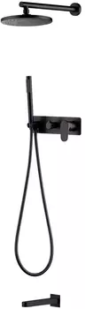 Душевой комплект Boheme Spectre 454-2-B черный