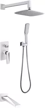Душевой комплект Boheme Venturo 374-W-2 белый, хром