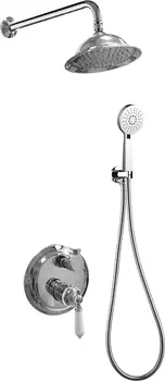Душевой комплект Bronze de Luxe Perse NT9055-OR-2 С ВНУТРЕННЕЙ ЧАСТЬЮ, хром