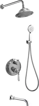 Душевой комплект Bronze de Luxe Perse NT9055-OR-3 С ВНУТРЕННЕЙ ЧАСТЬЮ, хром