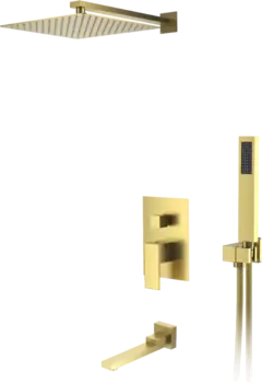 Душевой комплект D&K Bayern.Liszt DA1515607A04 С ВНУТРЕННЕЙ ЧАСТЬЮ, матовое золото