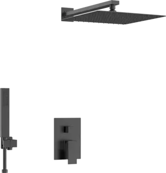 Душевой комплект D&K Bayern.Liszt DA1515705A04 С ВНУТРЕННЕЙ ЧАСТЬЮ, черный