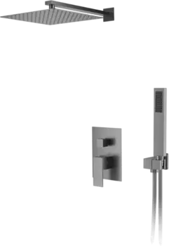 Душевой комплект D&K Bayern.Liszt DA1515706A04 С ВНУТРЕННЕЙ ЧАСТЬЮ, серый графит