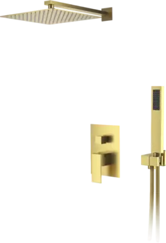 Душевой комплект D&K Bayern.Liszt DA1515707A04 С ВНУТРЕННЕЙ ЧАСТЬЮ, матовое золото