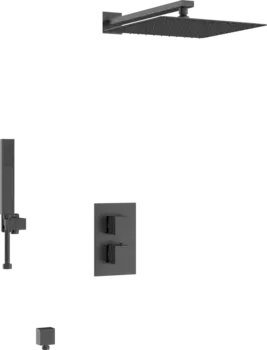 Душевой комплект D&K Bayern.Liszt DA2515705A04 С ВНУТРЕННЕЙ ЧАСТЬЮ, черный