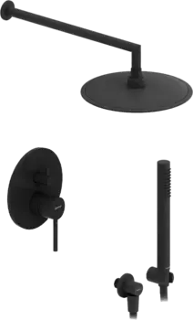 Душевой комплект Damixa Scandinavian Pure 936520300 С ВНУТРЕННЕЙ ЧАСТЬЮ, черный