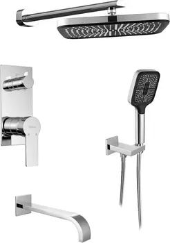 Душевой комплект Elghansa Squareline 54Q0743 (Set-45) хром, С ВНУТРЕННЕЙ ЧАСТЬЮ