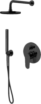 Душевой комплект Gattoni H2OMIX 7000 KTH715/PDNO С ВНУТРЕННЕЙ ЧАСТЬЮ, nero opaco