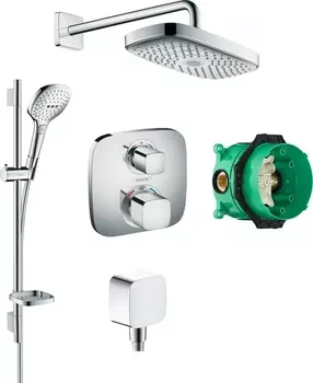 Душевой комплект Hansgrohe Raindance Select E 300 (2 jet) 27385000 + 26620000 + 26457000 + 15708000