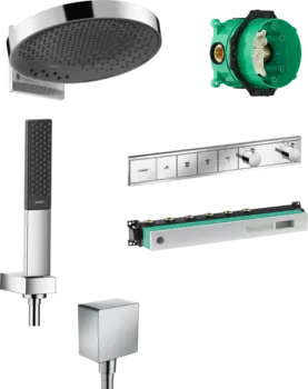 Душевой комплект Hansgrohe Rainfinity 360 (3 jet) 26234000 + 26857000 + 26455000 + 15382000