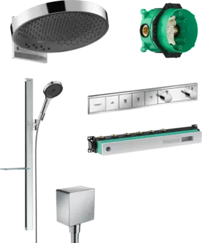 Душевой комплект Hansgrohe Rainfinity 360 (3 jet) 26234000 + 27671000 + 26455000 + 15382000