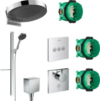 Душевой комплект Hansgrohe Rainfinity 360 (3 jet) 26234000 + 27671000 + 26455000 + 15761000 + 15764000