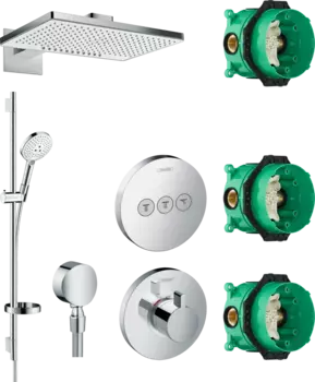 Душевой комплект Hansgrohe Rainmaker Select 460 (2 jet) 24005400 + 26631400 + 27506000 + 15741000 + 15745000