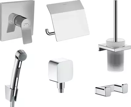 Душевой комплект Hansgrohe Vivenis 32128000 + 26457000 + 75615000 + 41753000 + 41752000 + 41755000