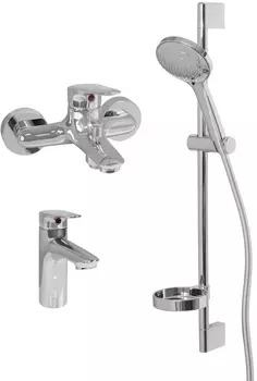 Душевой комплект Jacob Delafon Elite E32911RU-CP 3 в 1 два смесителя + душевой гарнитур