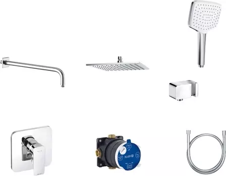 Душевой комплект Kludi Pure&Style 406300575 С ВНУТРЕННЕЙ ЧАСТЬЮ