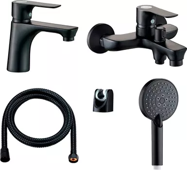 Душевой комплект Orange Aristo M19-311b матовый черный