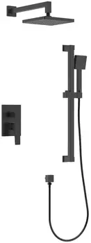 Душевой комплект Rush Thira TR3635-41Black С ВНУТРЕННЕЙ ЧАСТЬЮ, черный