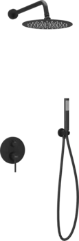 Душевой комплект Sancos Select SC3003MB черный матовый, С ВНУТРЕННЕЙ ЧАСТЬЮ