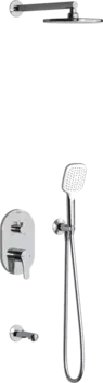 Душевой комплект Teska Amos AS3400 С ВНУТРЕННЕЙ ЧАСТЬЮ, хром