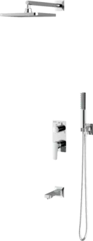 Душевой комплект Teska Ciera Pro AS3360 С ВНУТРЕННЕЙ ЧАСТЬЮ, хром