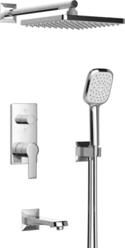 Душевой комплект Teska Simena AS 3500 С ВНУТРЕННЕЙ ЧАСТЬЮ, хром