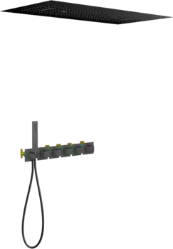 Душевой комплект Timo Petruma SX-5329/03SM С ВНУТРЕННЕЙ ЧАСТЬЮ, с термостатом, черный