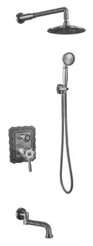 Душевой комплект Zorg Antic A 104DS-SL AZR 502 DS-7-1 SL / A 104DS-SL