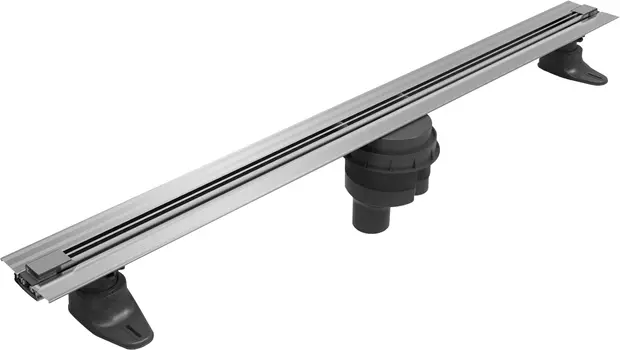 Душевой лоток Berges Wasserhaus Super Slim 400 матовый хром, вертикальный 090077