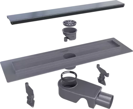Душевой лоток RGW Shower Drain SDR-31B 40 см, черный 47213140-04