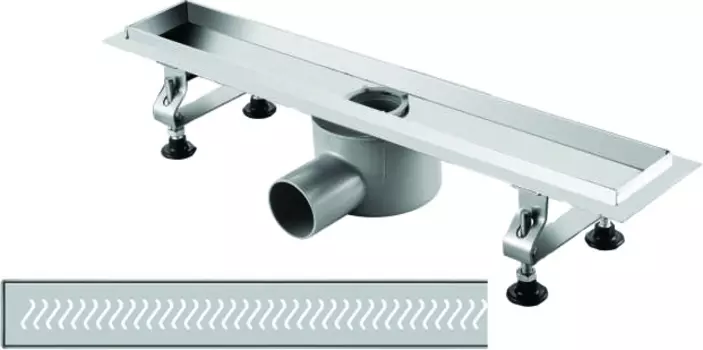 Душевой лоток RGW Shower Panels SDR-01-80-E1 с решеткой и опорами 21210180-01