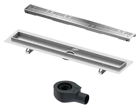 Душевой лоток Tece TECEdrainline 150 см с решеткой и сифоном