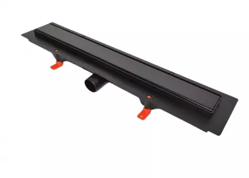 Душевой лоток Veconi Klasik Black 85 см с решеткой для вставки плитки V850KB