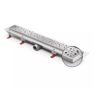 Душевой лоток Veconi N Drops 65 см с рамкой из нержавеющей стали V650DN