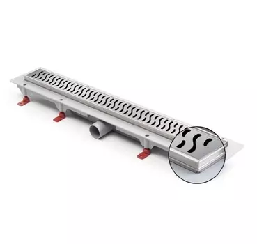 Душевой лоток Veconi N Harmony 85 см с рамкой из нержавеющей стали V850HN