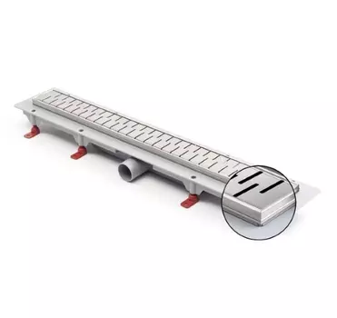 Душевой лоток Veconi N Medium 95 см с рамкой из нержавеющей стали V950MN