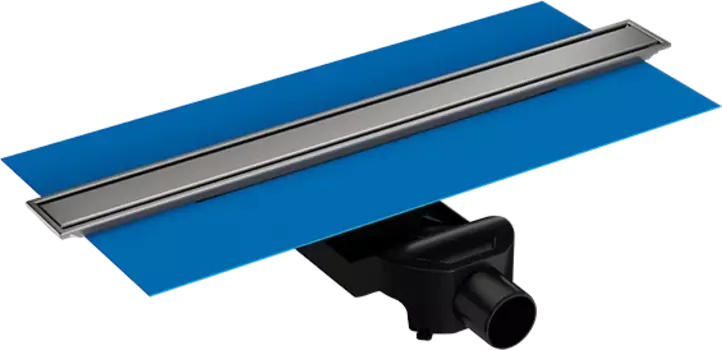 Душевой лоток VitrA Eco-Flow 60 см, горизонтальный сифон, матовый хром 59980480000