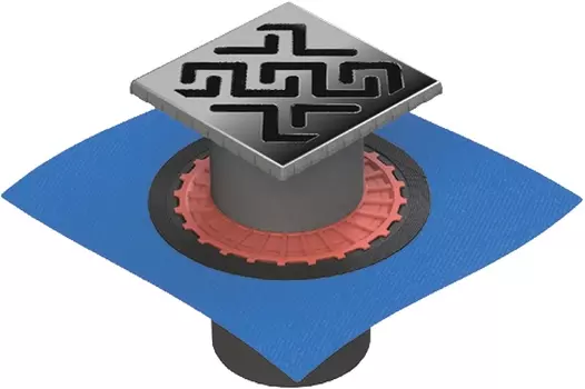 Душевой трап Berges Wasserhaus Zentrum Antik 090465 15x15 см