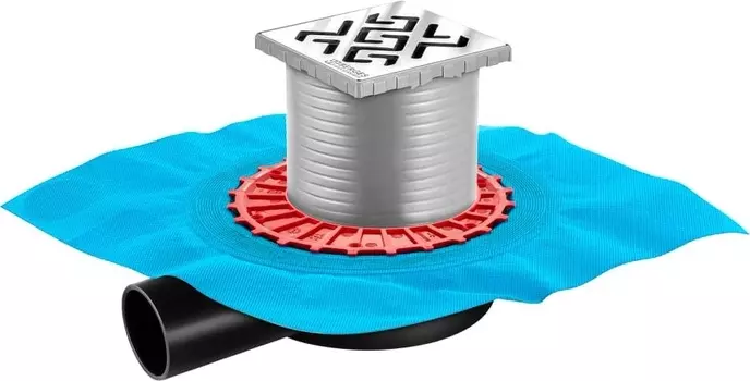 Душевой трап Berges Wasserhaus Zentrum Antik 091364 10 х 10 см, хром