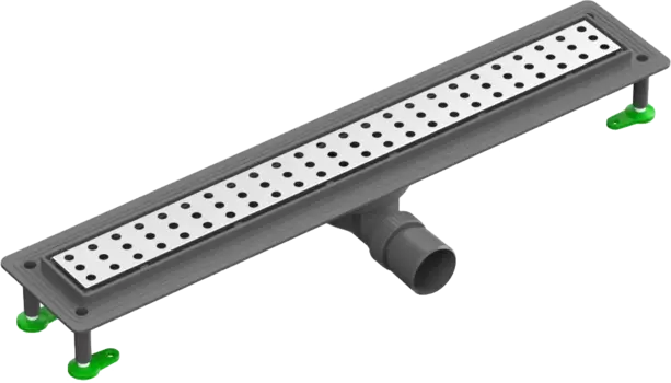 Душевой трап (лоток) CTESI Flow Round 600 с решеткой и опорами BK4024730