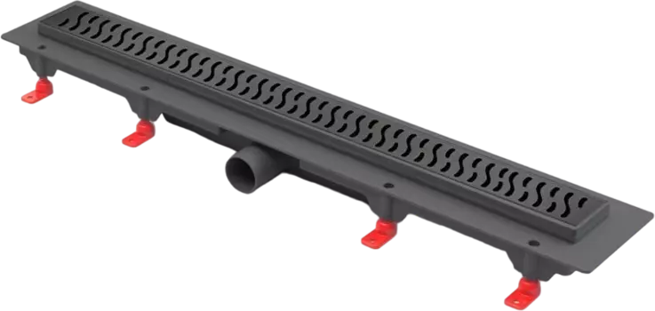 Душевой трап (лоток) Paini Harmony 75 см, черный матовый CH750HC