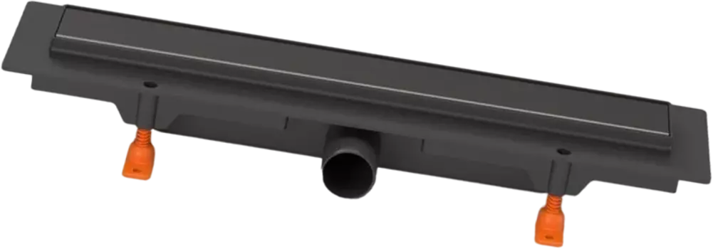 Душевой трап (лоток) Paini Klasik 55 см, D40, черный матовый CH550KC