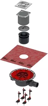 Душевой трап TECE TECEdrainpoint S KDP-S120 с сифоном в комплекте