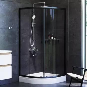 Душевой уголок Am.Pm X-Joy Twin Slide W88E-205-090BT64 90x90, с поддоном